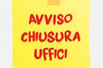 chiusura uffici comunali sabato 26 aprile 2025