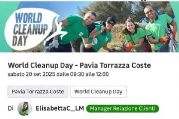 World Cleanup Day - Un mondo senza rifiuti! - Sabato 20 settembre 2025 dalle 9:30 alle 12:00 Piazzale Fabiani Cade&#39;